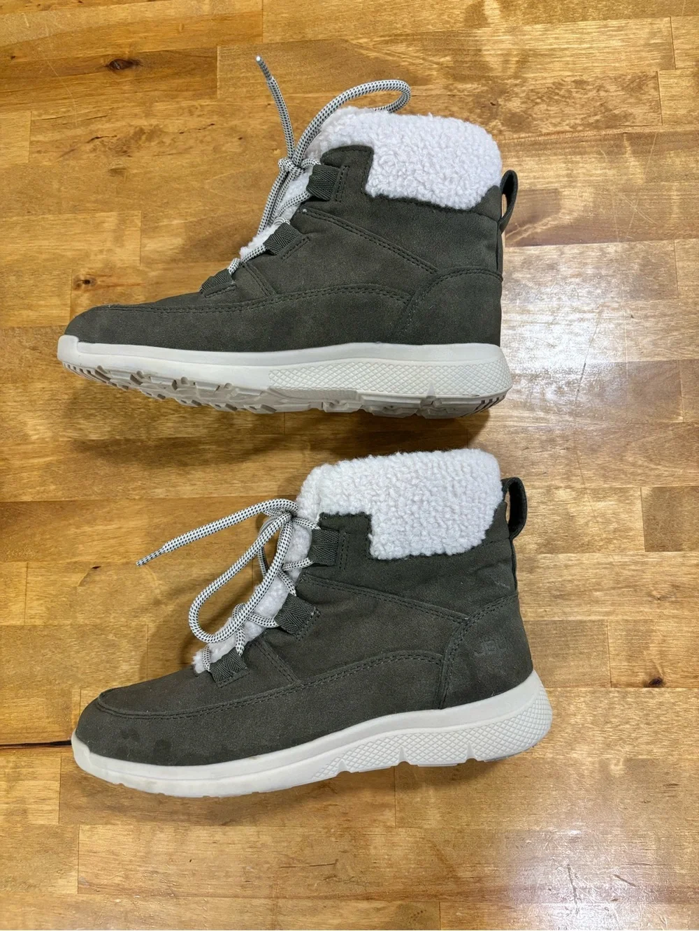 JBU by Jambu Freeze Women’s Size 7 Olive Faux Fur Lace Up Winter Boots